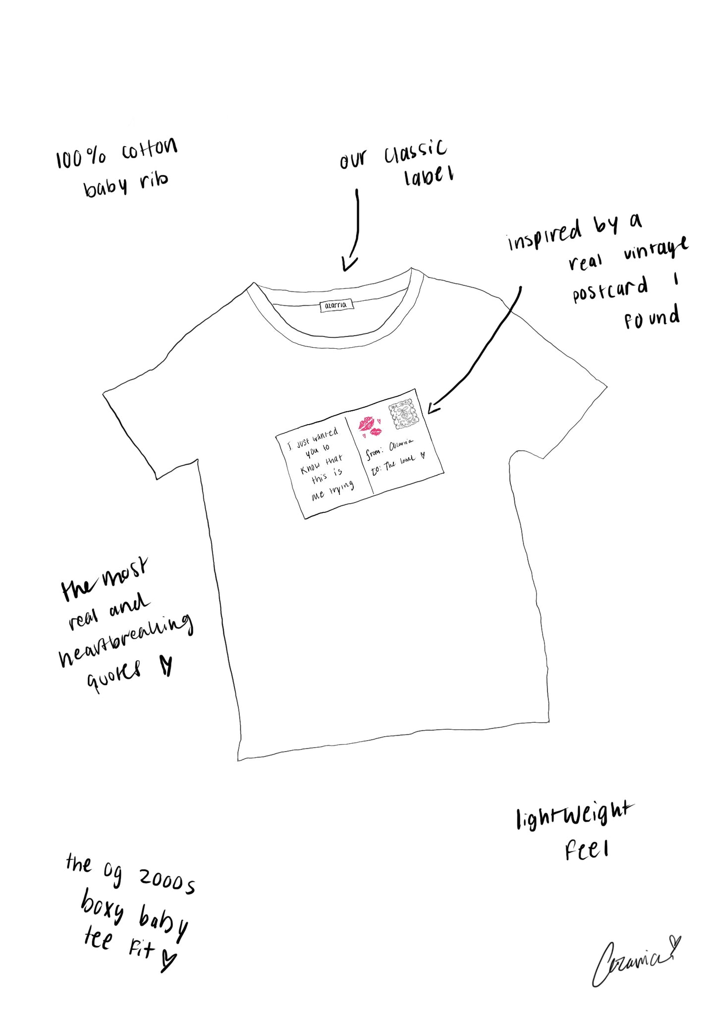 Lost Postcards Baby Tee
