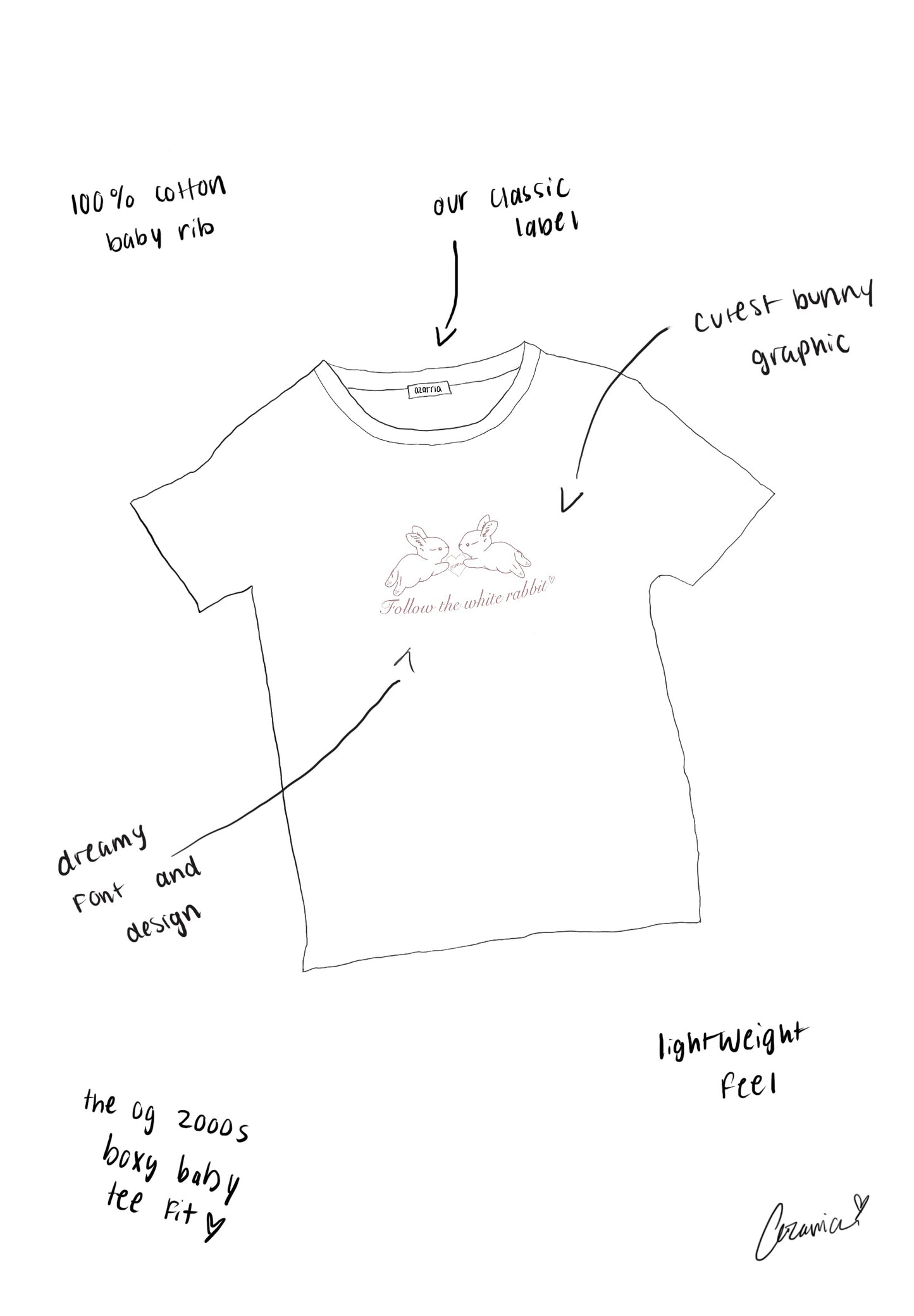 Follow The White Rabbit Baby Tee
