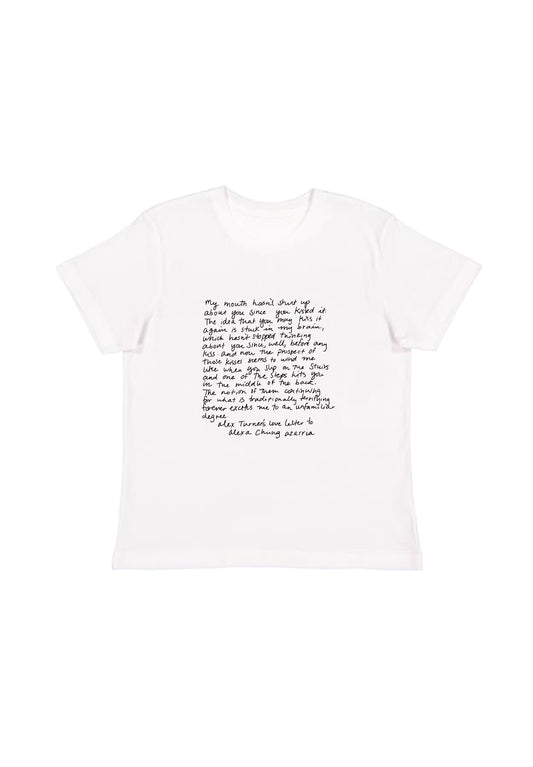 Alex Turner's Love Letter Baby Tee