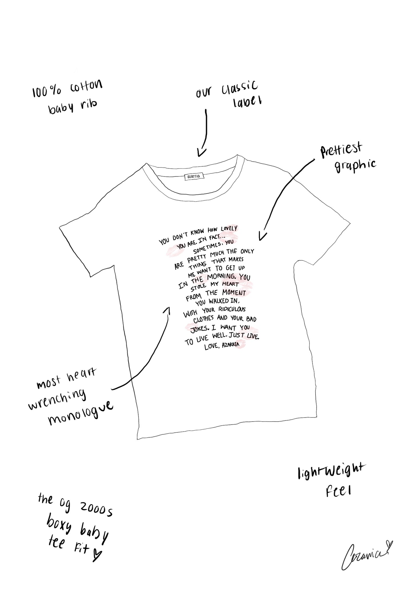 Alex Turner's Love Letter Baby Tee